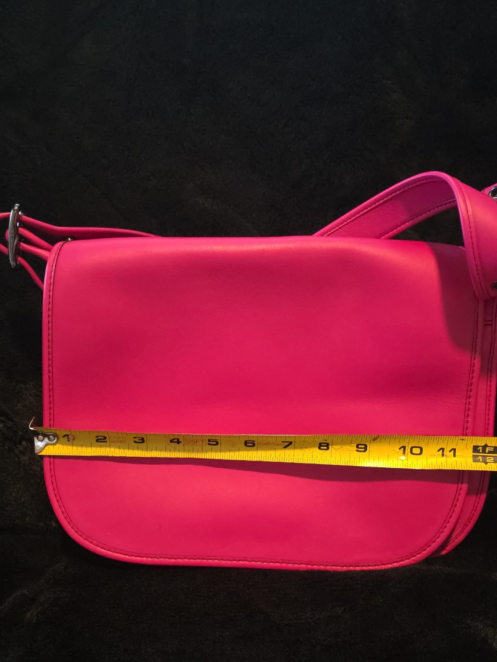 Coach Women's Hot Pink Crossbody Bag - Sleek Leather Shoulder Bag - Picture 12 of 13